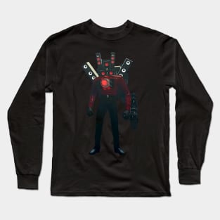 I Heart Titan Speakerman I Love Skibidi Toilet Long Sleeve T-Shirt